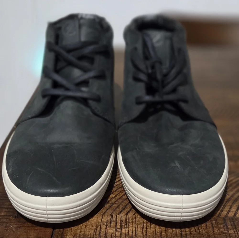 ECCO Soft Classic High Top Leather Chukka Boots Size 11